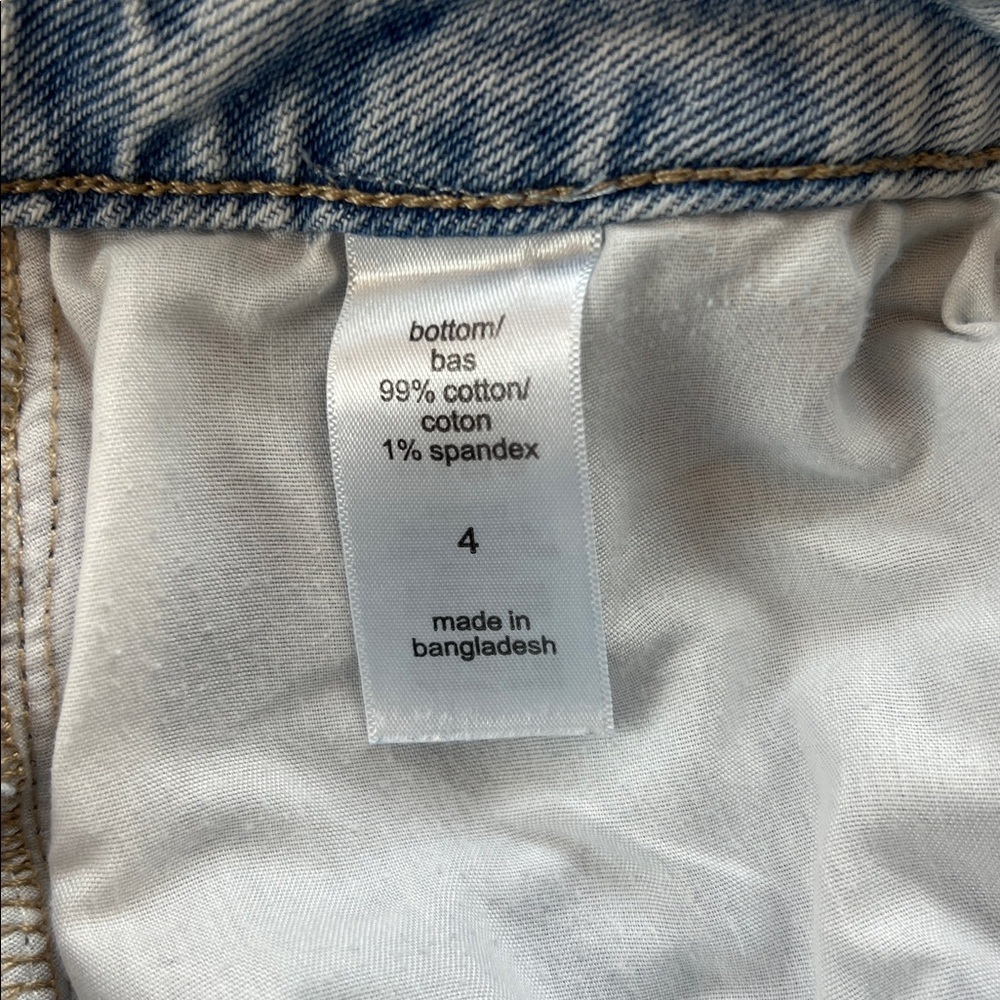 Edgely women’s 4 jeans mid rise cropped distressed relaxed boyfriend - Picture 14 of 16